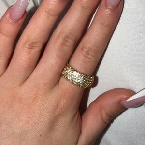 Elegant Gold and Silver Women's Ring
